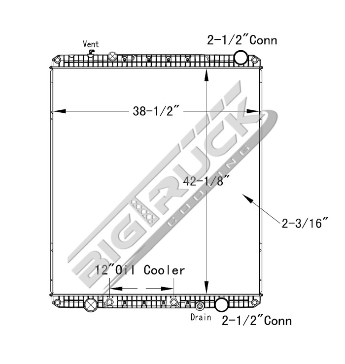 Big Truck Cooling Buy Now Freightliner Radiator P