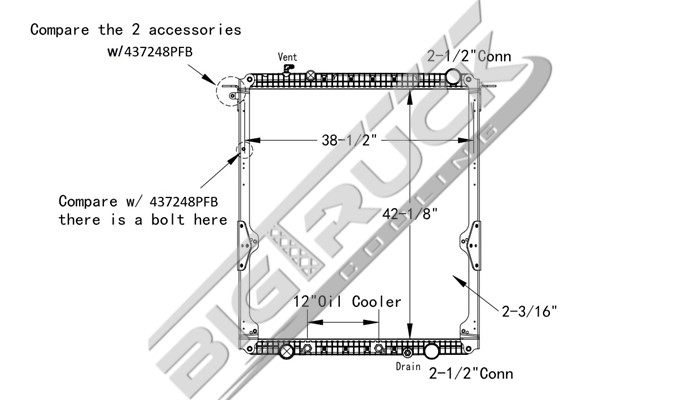 Big Truck Cooling Buy Now Freightliner Radiator Pf